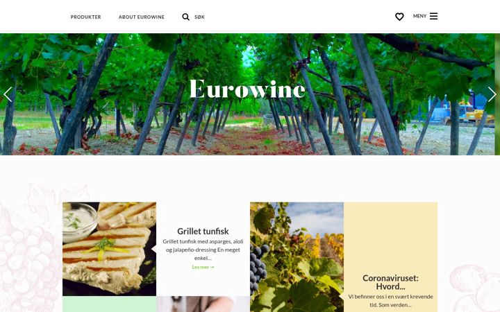 Screenshot of eurowine.no