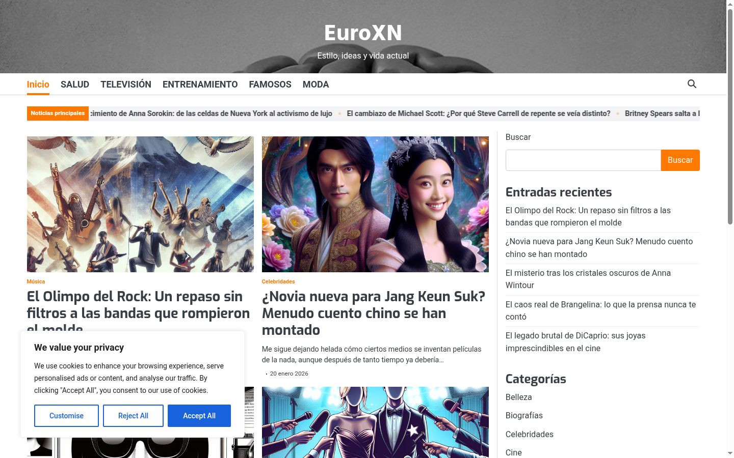 Screenshot tal-banner tal-kunsens muri qabel kwalunkwe interazzjoni