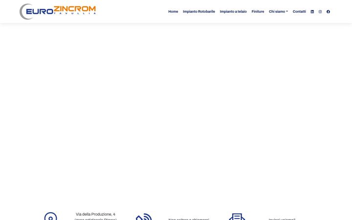 Screenshot of eurozincrom.it