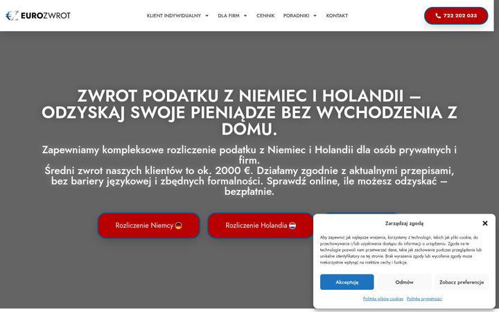 Skärmbild av eurozwrot.pl