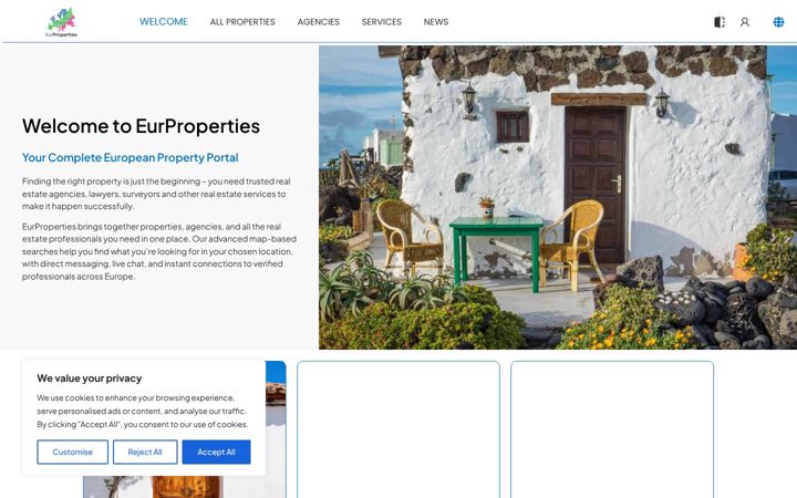 Ekrānuzņēmums no eurproperties.eu
