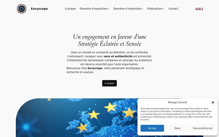 Screenshot of euryscope.eu