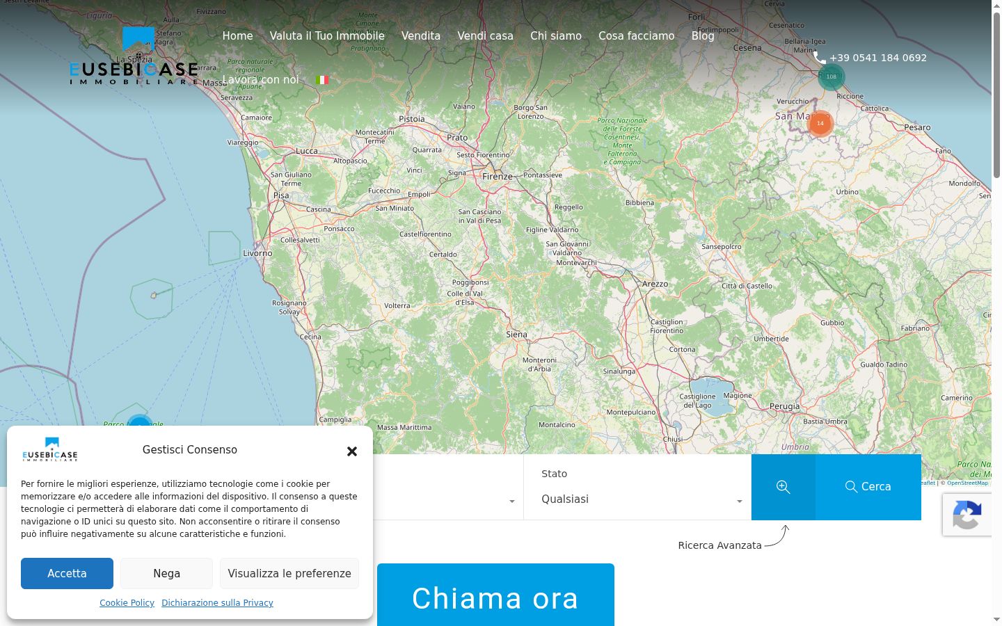 Screenshot tal-banner tal-kunsens muri qabel kwalunkwe interazzjoni