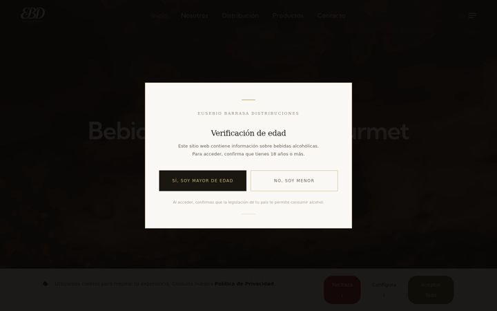 Screenshot of eusebiobarrasadistribuciones.com
