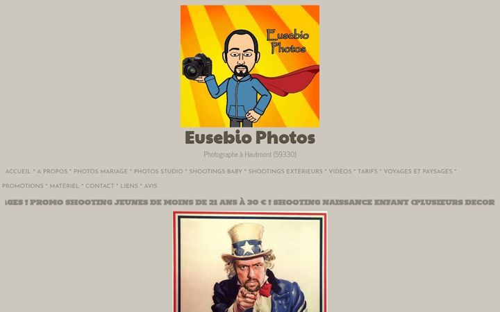 Screenshot of eusebiophotos.com