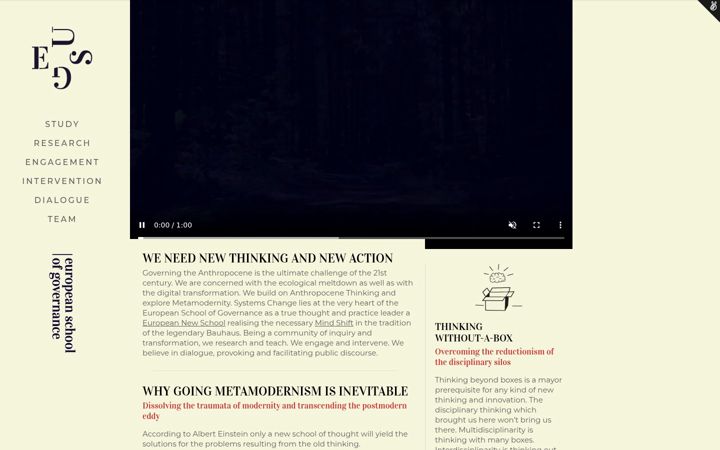 Screenshot di eusg.org