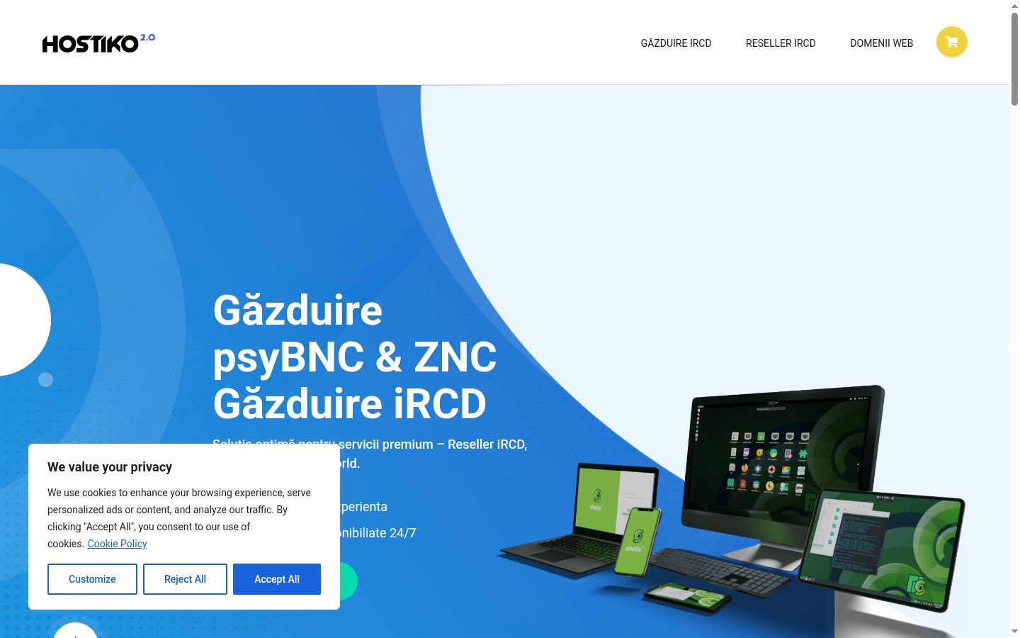 Screenshot tal-banner tal-kunsens muri qabel kwalunkwe interazzjoni