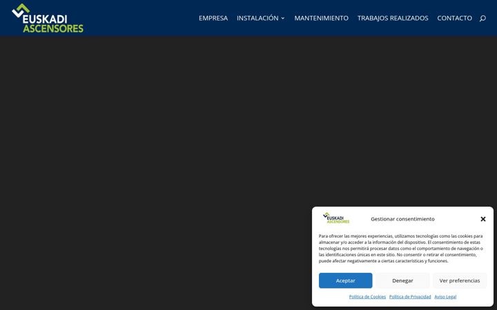 Screenshot of euskadiascensores.com