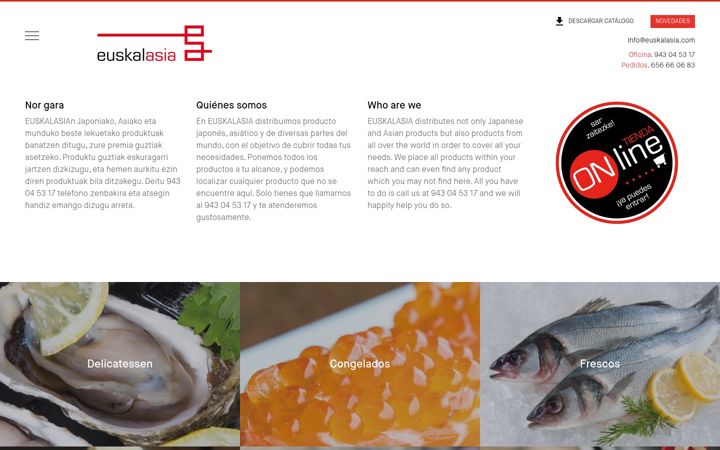 Screenshot of euskalasia.com