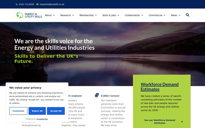 Captura de ecrã de euskills.co.uk
