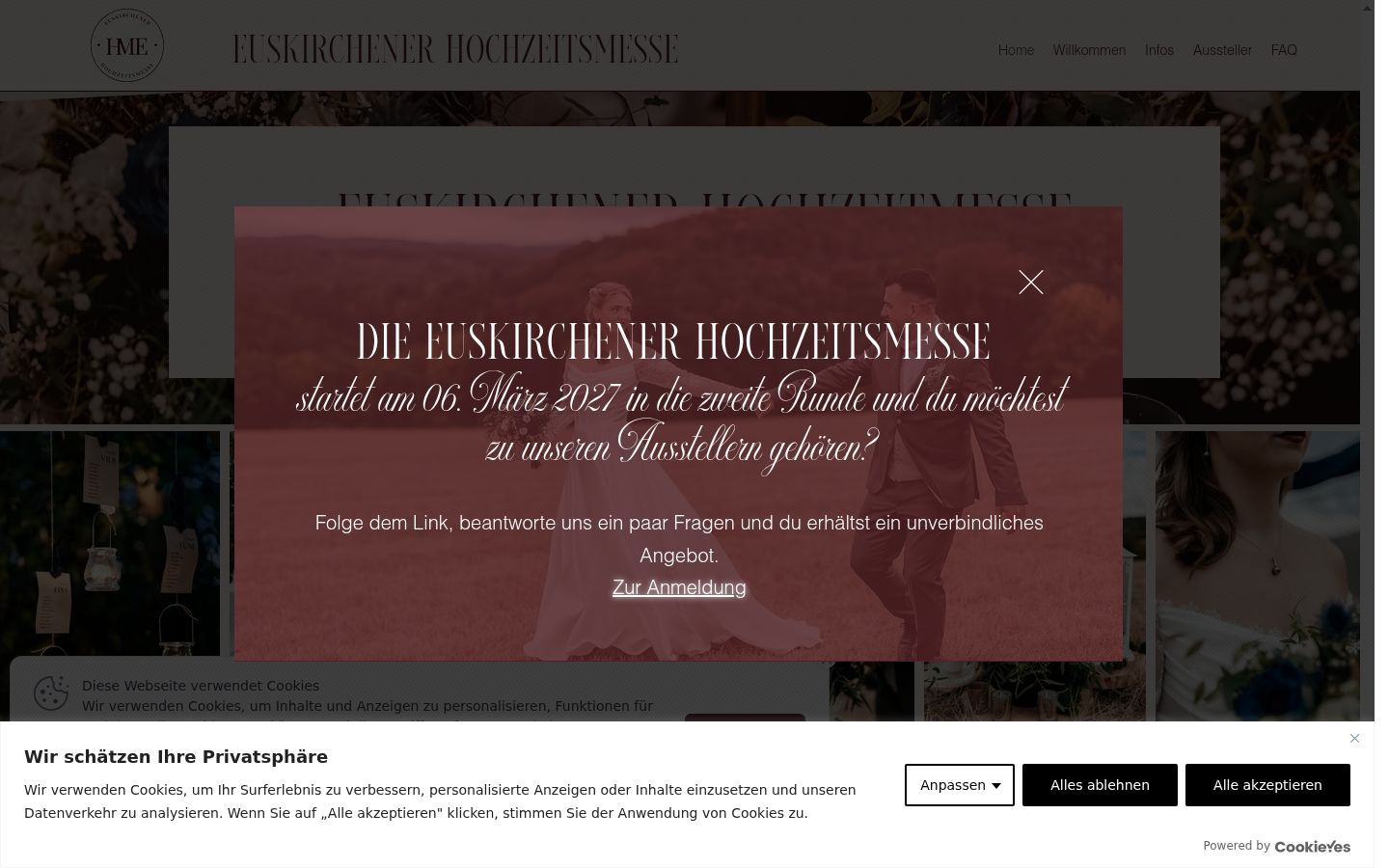 Zrzut ekranu banera zgody wyświetlanego przed jakąkolwiek interakcją