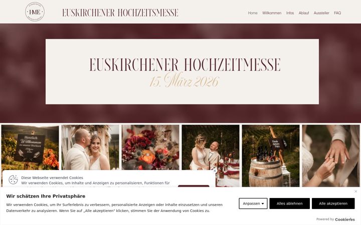 Screenshot of euskirchener-hochzeitsmesse.de