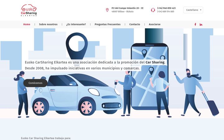 Screenshot of euskocarsharing.com