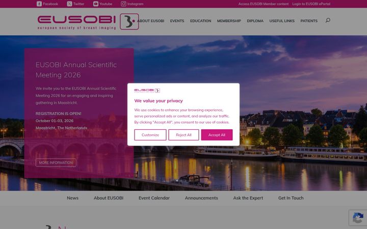 Screenshot von eusobi.org