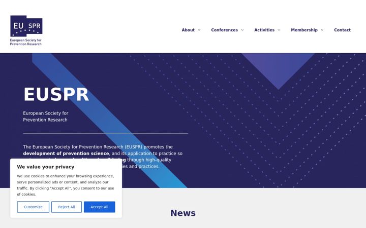 Screenshot of euspr.org