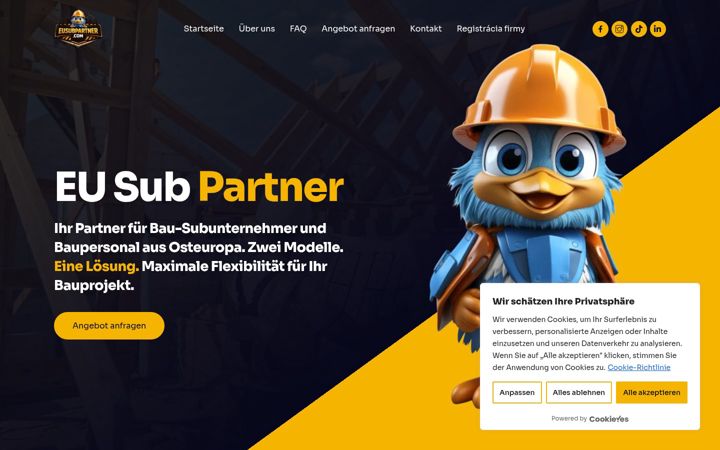 Screenshot of eusubpartner.com