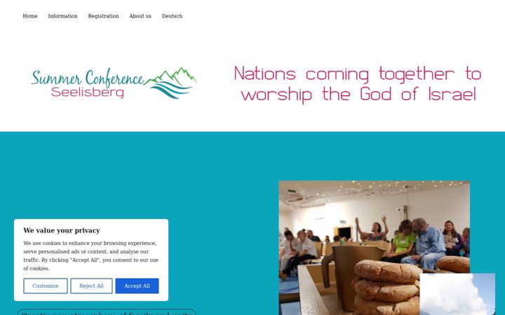 Screenshot of eusummercamp.com