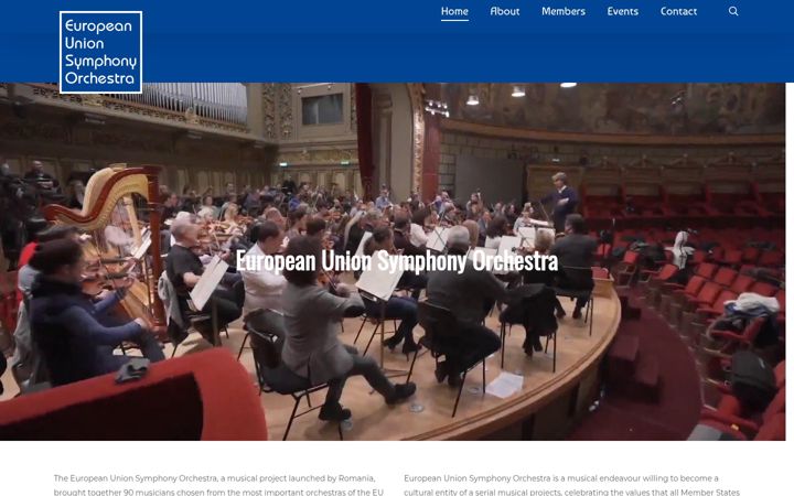 Ekrānuzņēmums no eusymphonyorchestra.eu