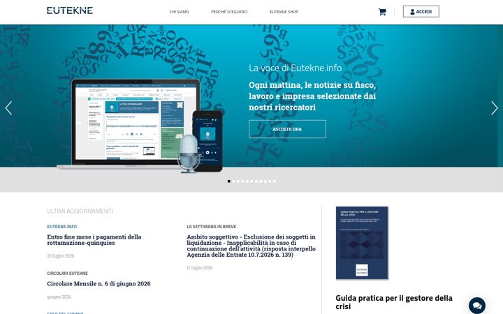 Screenshot of eutekne.it