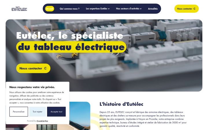Screenshot di eutelec.fr