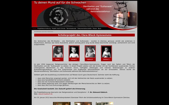 Screenshot of euthanasie-ausstellung.de