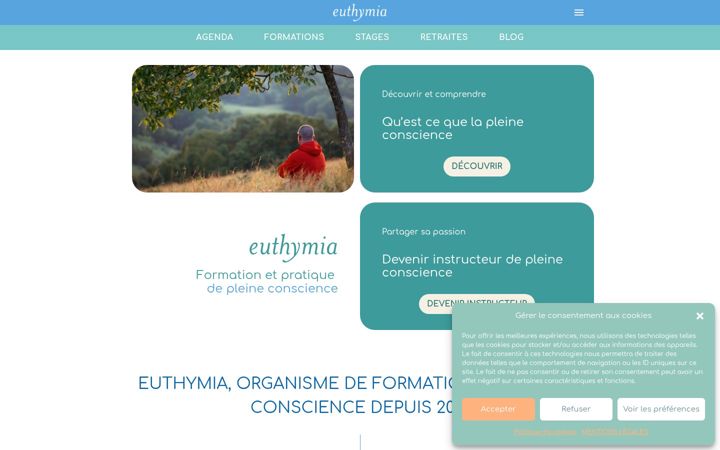 Screenshot di euthymia.fr