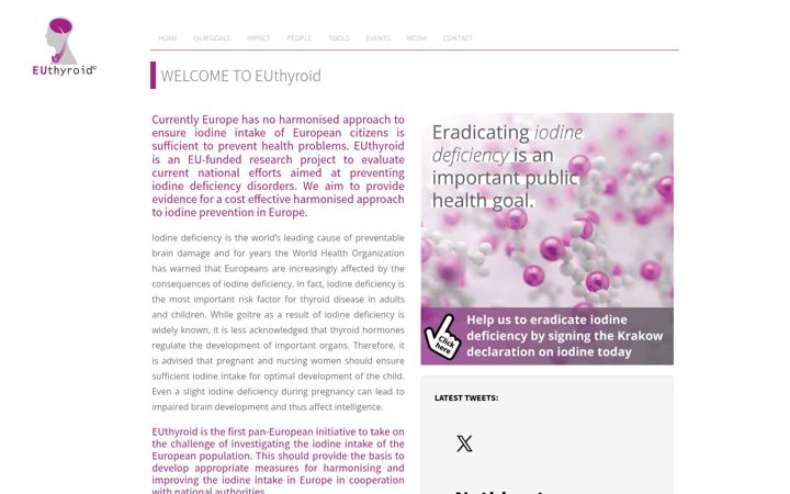 Screenshot of euthyroid.eu