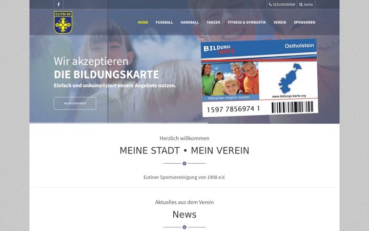 Screenshot of eutin08.de