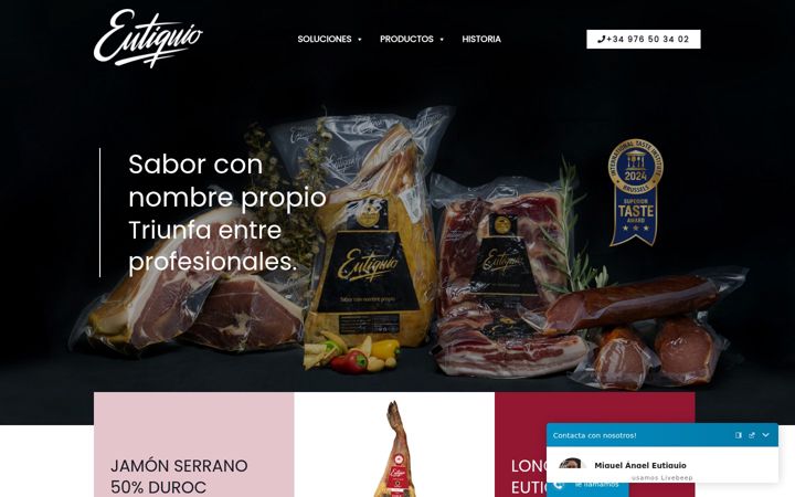 Screenshot of eutiquio.es