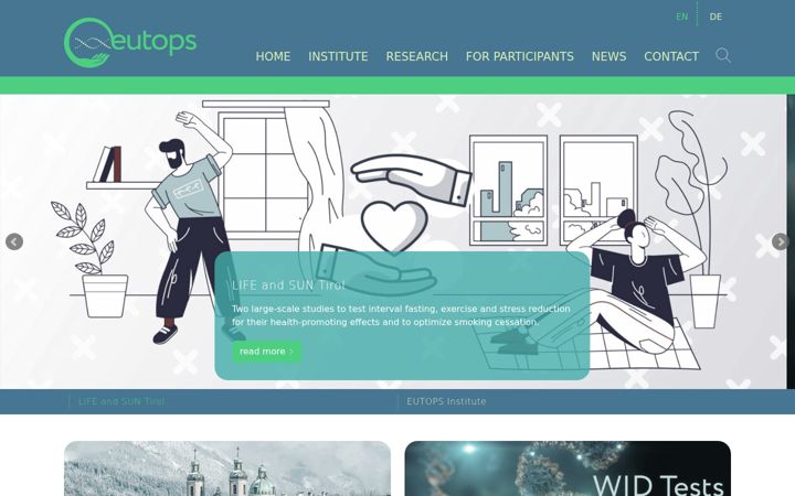 Screenshot of eutops.institute