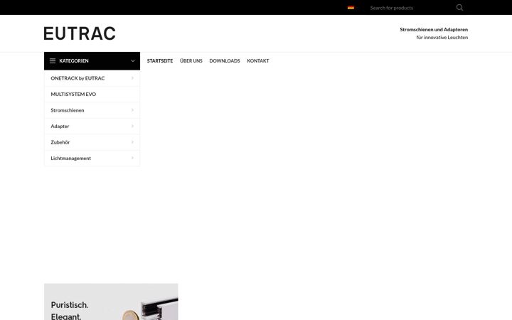 Captura de ecrã de eutrac.de