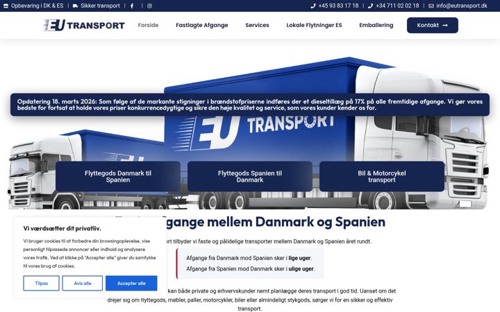 Ekrano kopija eutransport.dk