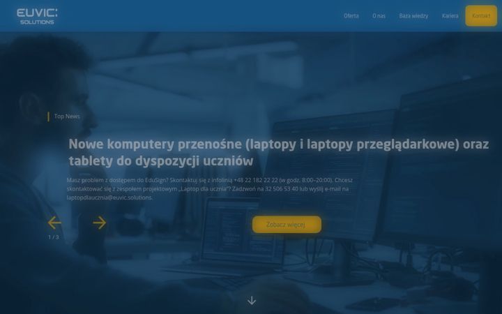 Screenshot of euvic.solutions
