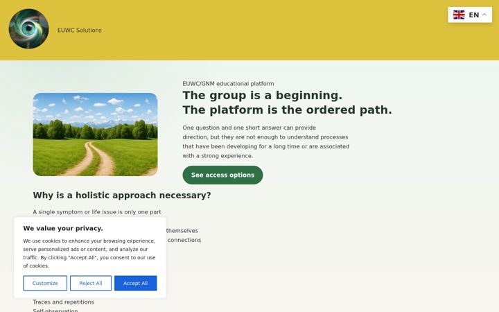 Screenshot of euwcsolutions.com