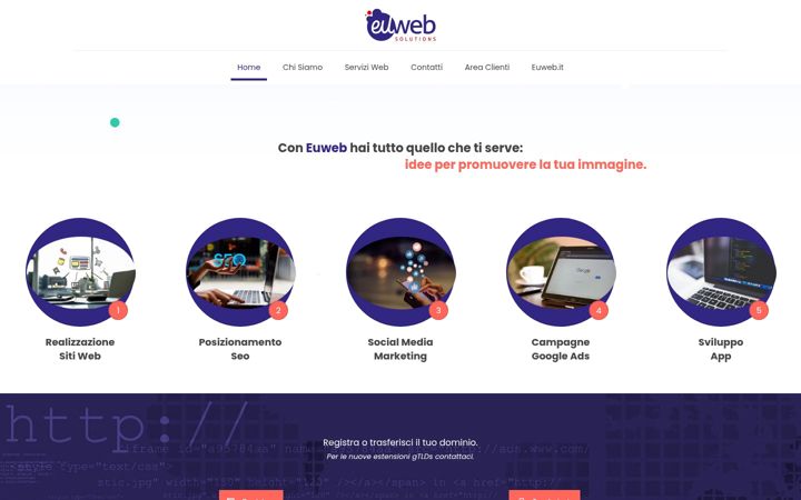 Screenshot of euwebsolutions.it