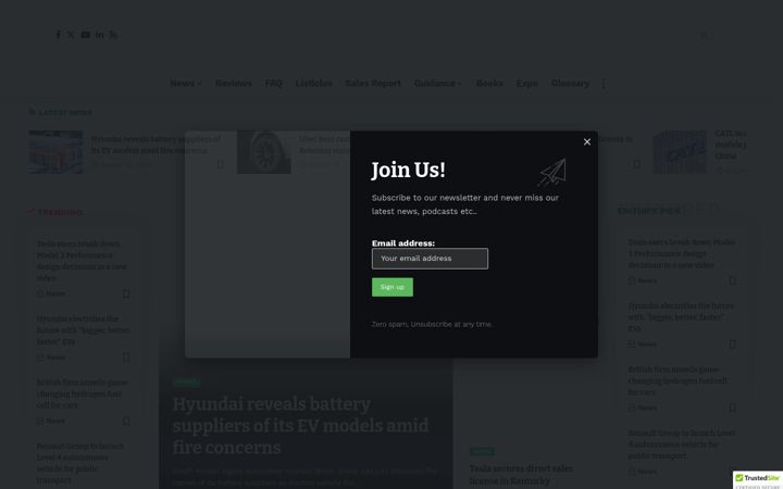 Screenshot of ev-a2z.com