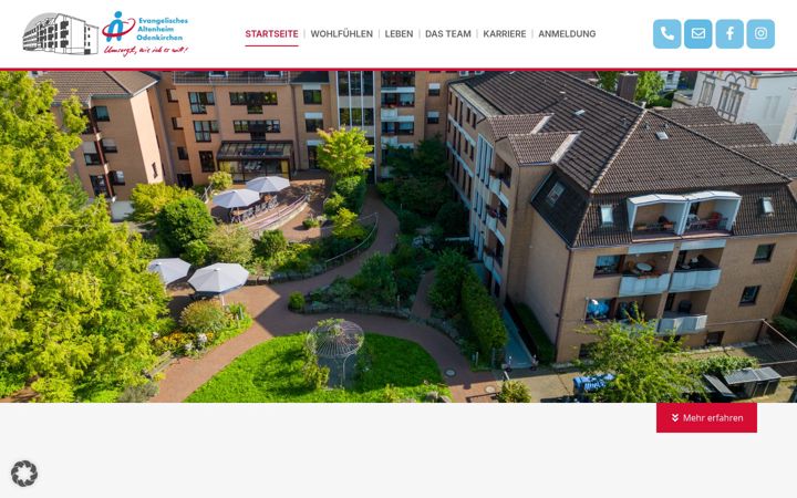Skärmbild av ev-altenheim-odenkirchen.de
