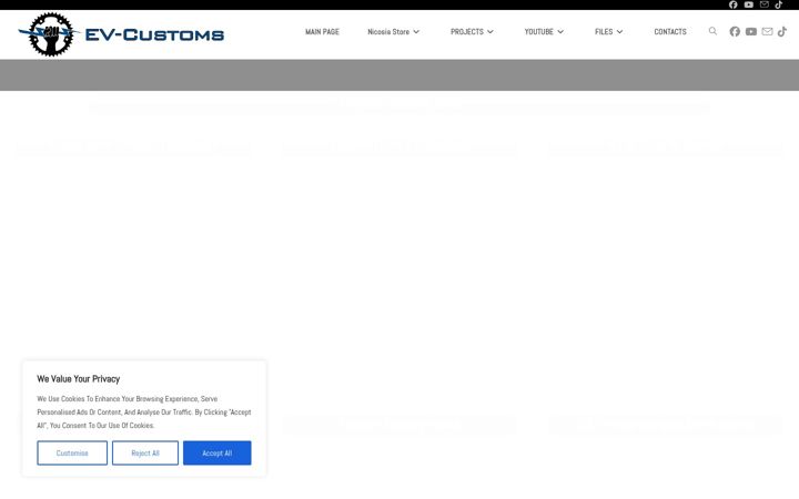 Screenshot of ev-customs.com