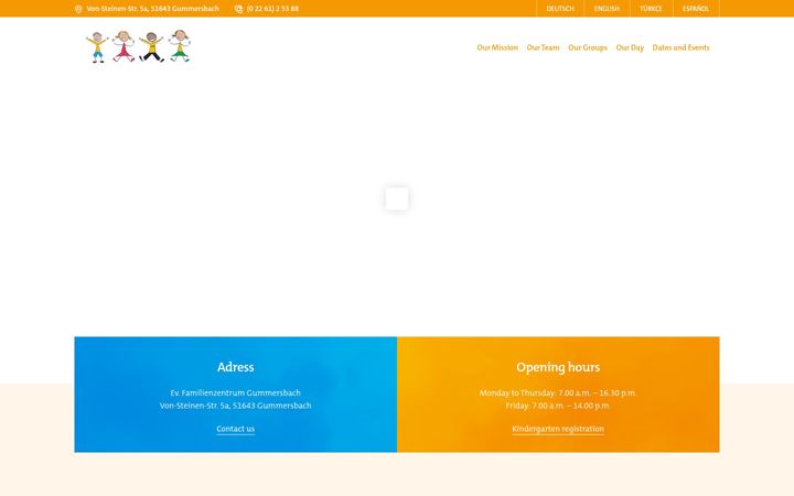 Screenshot of ev-familienzentrum-gm.de