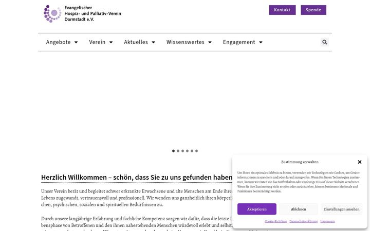 Screenshot di ev-hospizverein.de