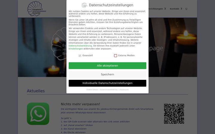 Screenshot of ev-kg-breckerfeld.de