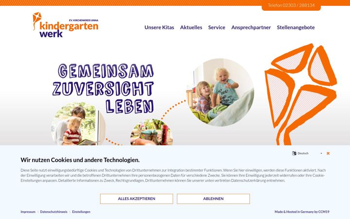 Screenshot of ev-kigawerk-unna.de