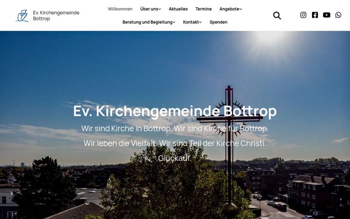 Skærmbillede af ev-kirche-bottrop.de