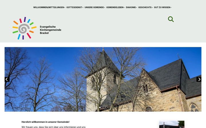 Screenshot von ev-kirche-brackel.de