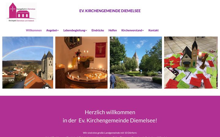Screenshot of ev-kirche-diemelsee.de