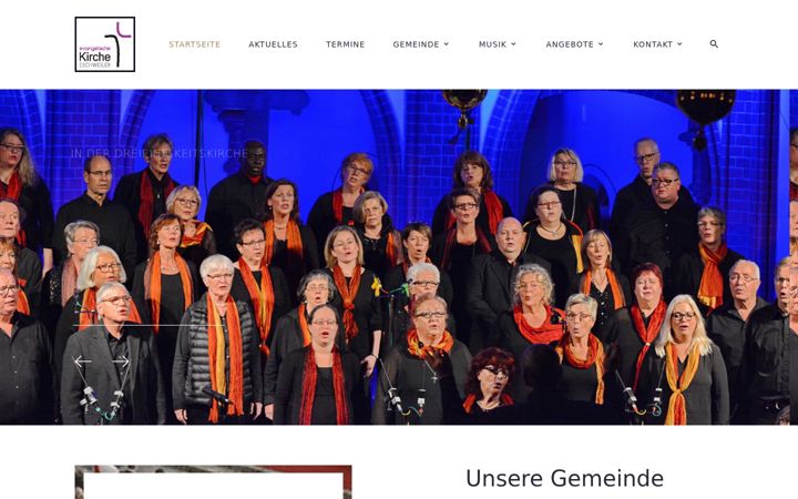 Screenshot of ev-kirche-eschweiler.de