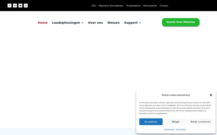 Zrzut ekranu ev-lader.be