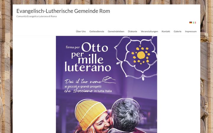 Screenshot von ev-luth-gemeinde-rom.org