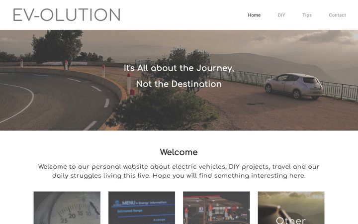 Screenshot of ev-olution.yolasite.com