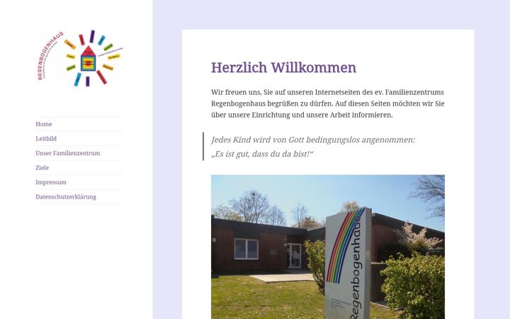 Screenshot of ev-regenbogenhaus-brackel.de